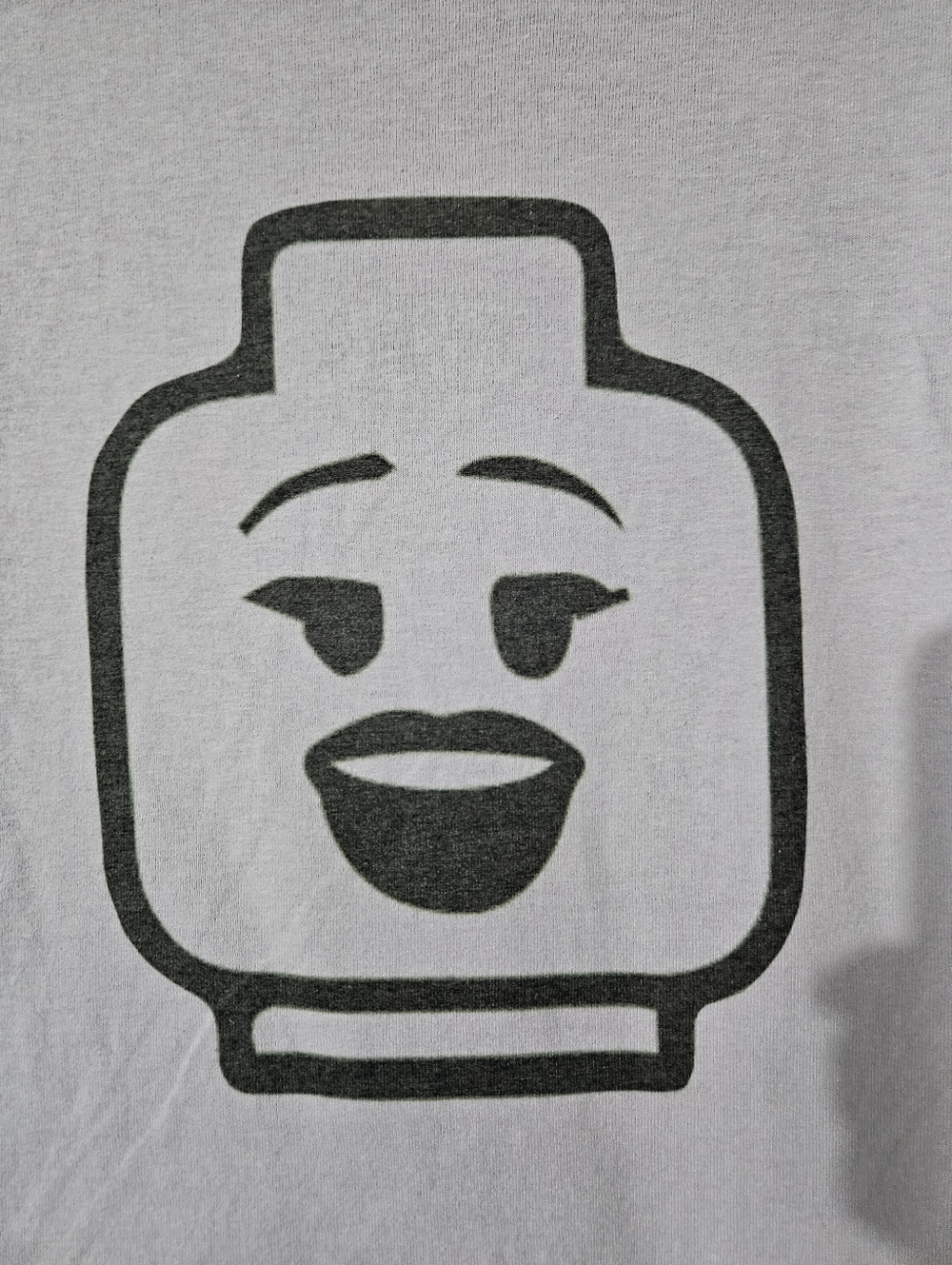 Lavender Lego Head Tshirt Medium - Picture 2 of 4